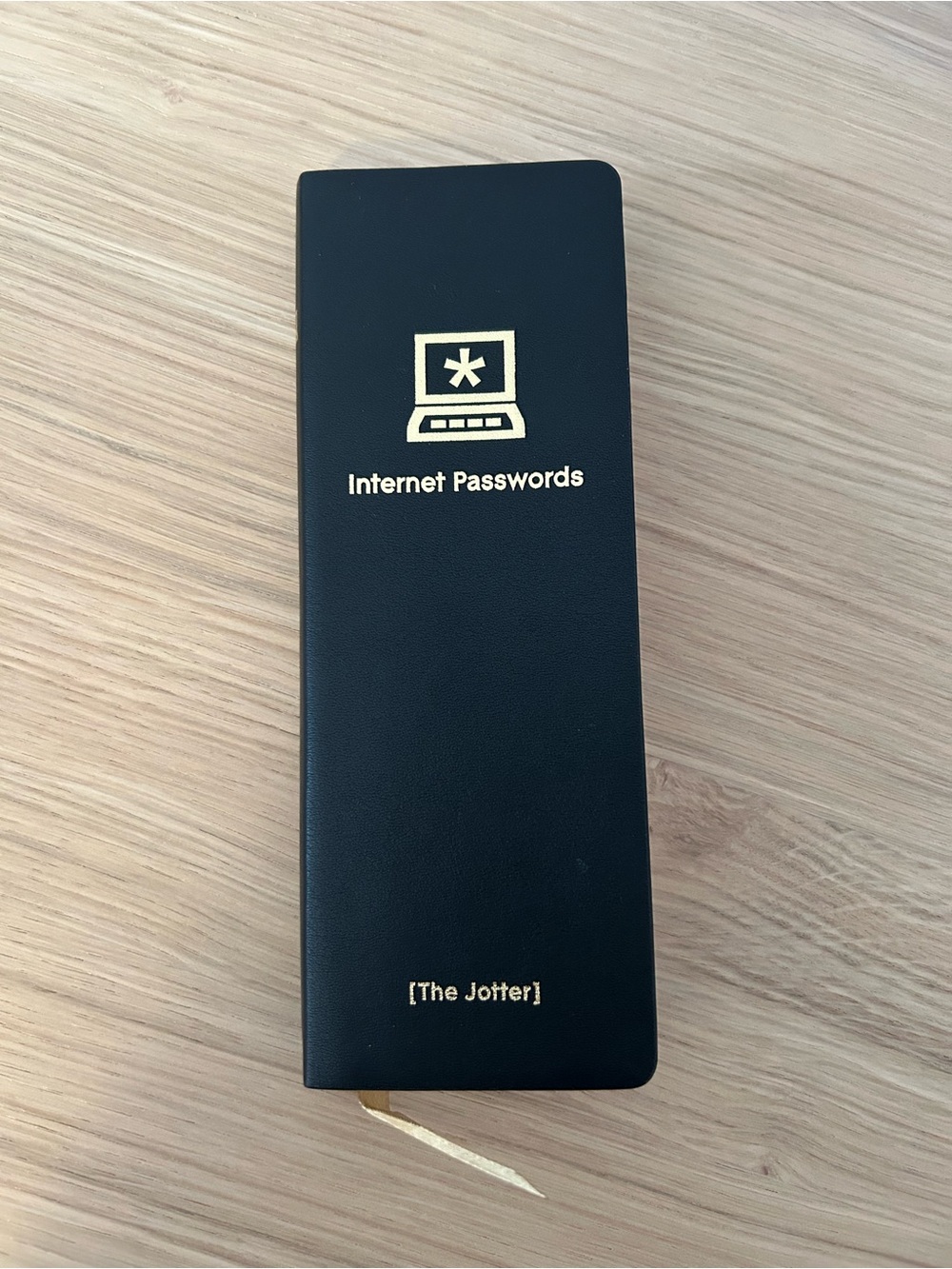 Internet Passwords The Jotter Notebook